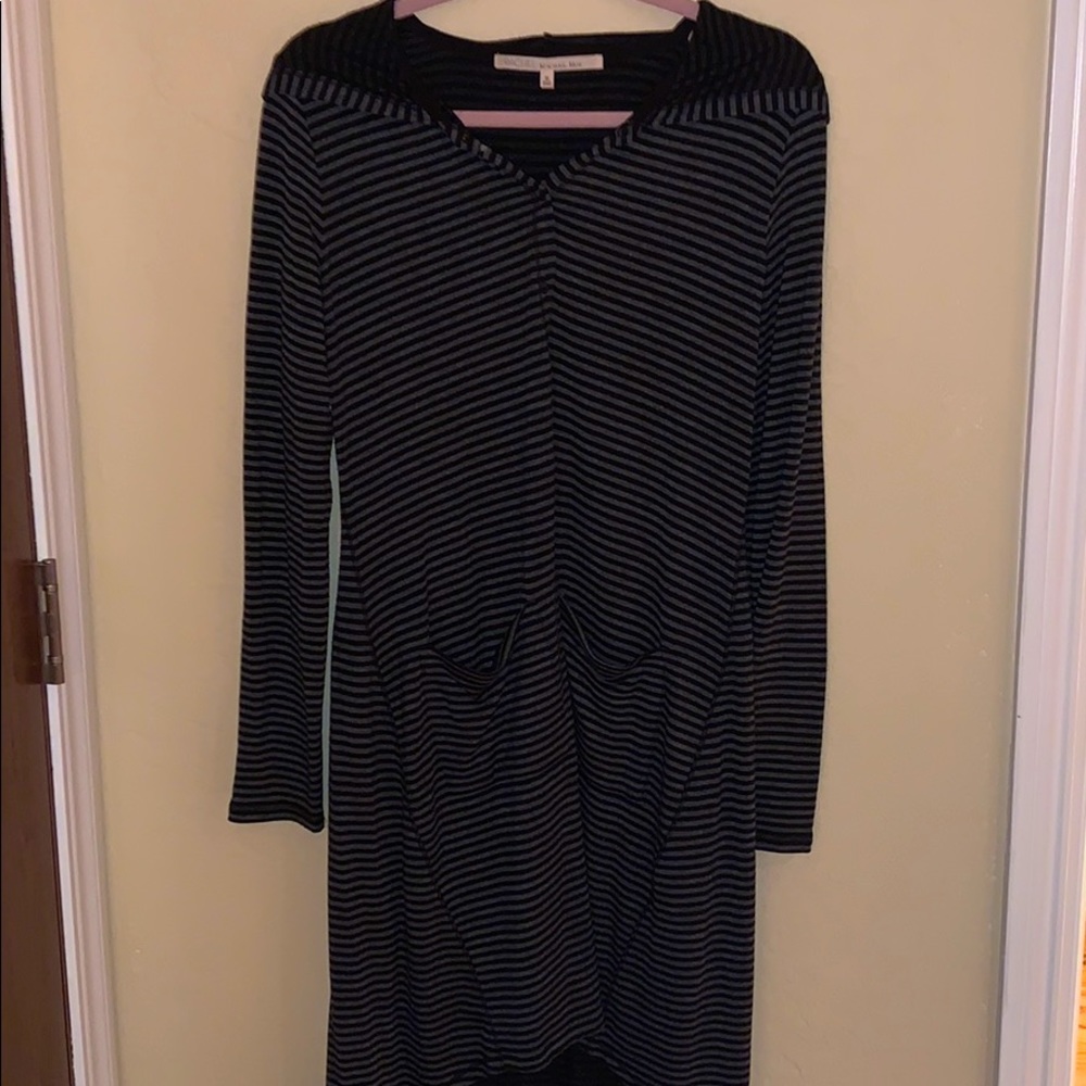 Rachel Roy hooded jersey asymmetrical dress